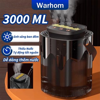 【3 Vòi Phun Máy Phun Sương Tạo ẩm 3000 ml,Máy Tạo độ ẩm,Máy Xông Tinh Dầu Phòng Ngủ,Xông Phòng