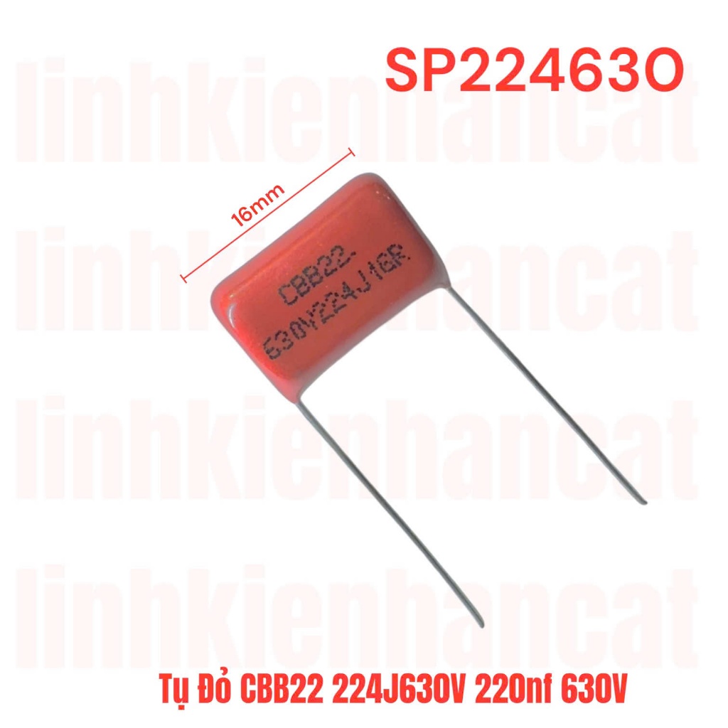 Tụ Đỏ CBB22 224J630V 220nf 630V \