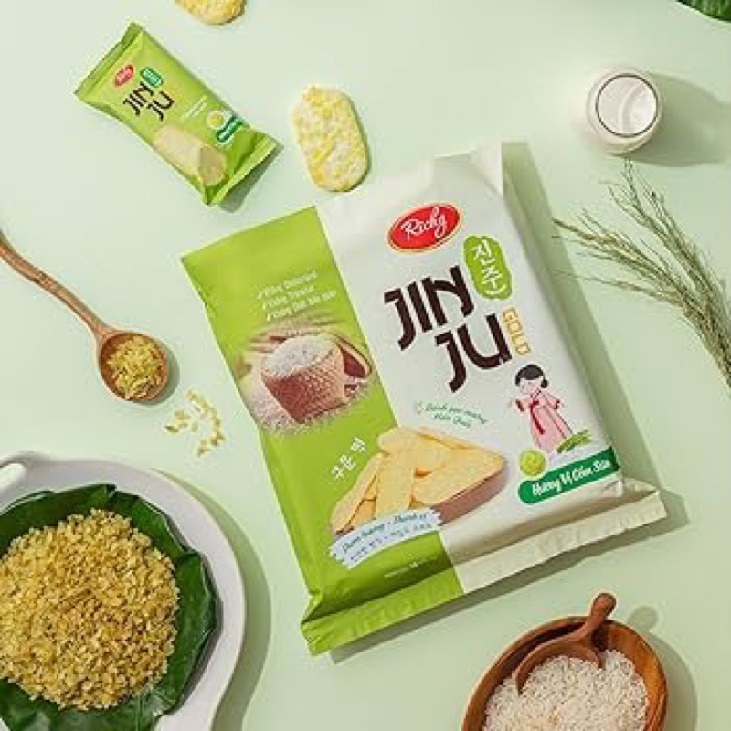 BÁNH JINJU BÁNH GẠO JINJU CỐM SỮA BÁNH GẠO CỐM JINJU CỦA RICHY