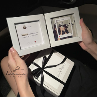 Set quà tặng khung ảnh đôi, quà tặng người yêu, quà kỉ niệm ý nghĩa, quà sinh nhật khung ảnh, Harumi Gifts Box