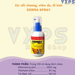 Xịt sát khuẩn Derma Spray cho chó mèo