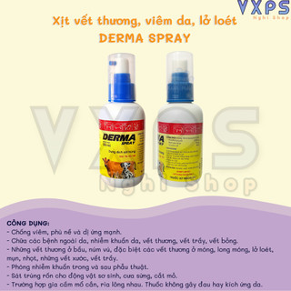 Xịt sát khuẩn Derma Spray cho chó mèo