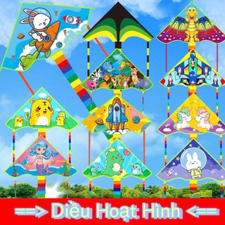 COMBO 1 TẶNG 1 - Diều HOẠT HÌNH TRẺ EM MỚI 2025 + Tặng tay cầm thả diều lớn 150 Mét dây - ẢNH THẬT