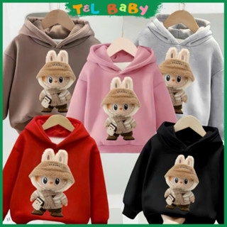 Áo Nỉ Hoodie LABUBU 6-30kg , Áo Nỉ Có Mũ Cho Bé Trai, Bé Gái  Chất Nỉ Bông Mềm Mịn
