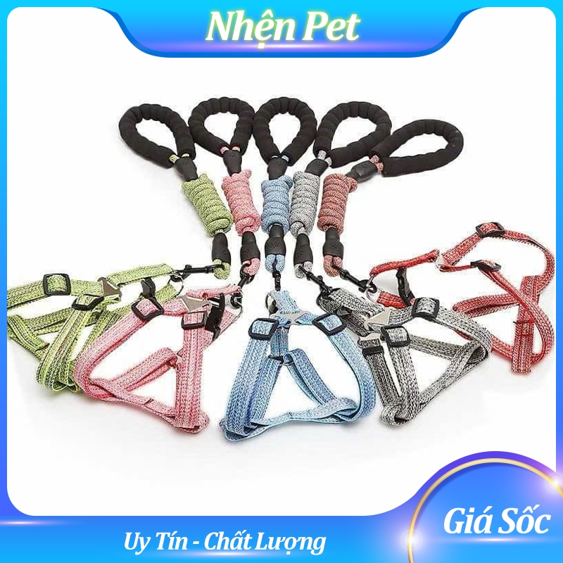 Dây dắt cao cấp cho chó mèo, dây dắt cho chó mèo