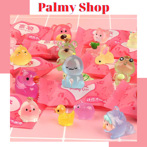 (Mua set 50 tặng 6) Combo 50 túi mù charm phát sáng, đồ chơi dạ quang, túi mù giá rẻ Blind Bag