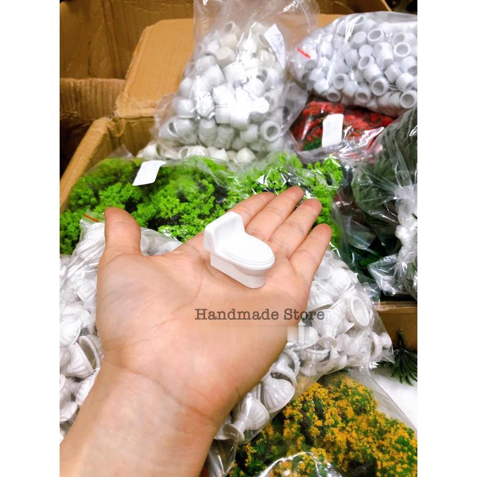 Mô hình bồn cầu - bồn rửa mặt