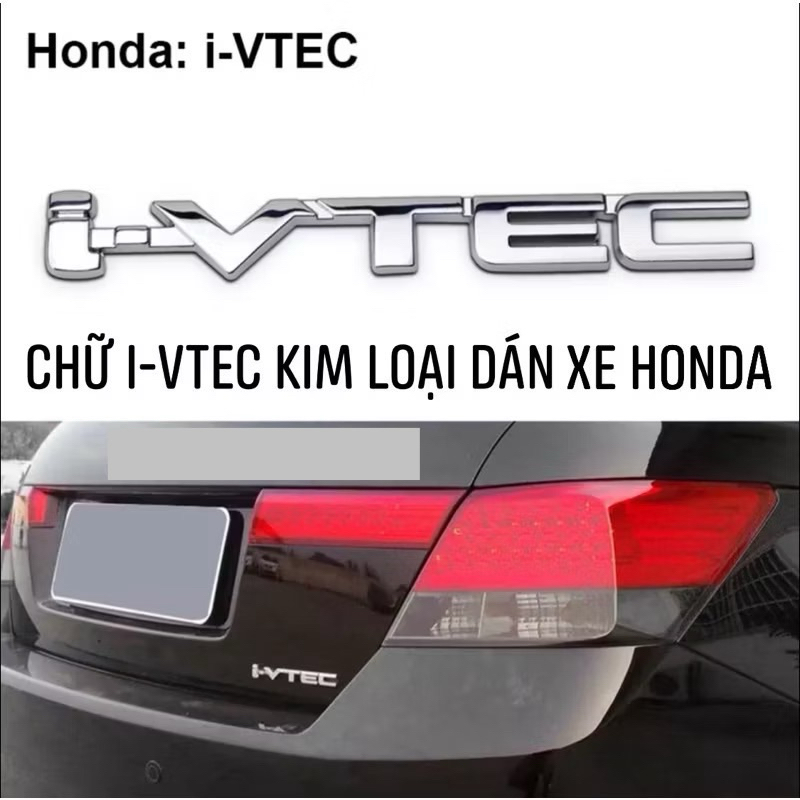 LOGO CHỮ I-VTEC KIM LOẠI CAO CẤP GIÁ RẺ nhất