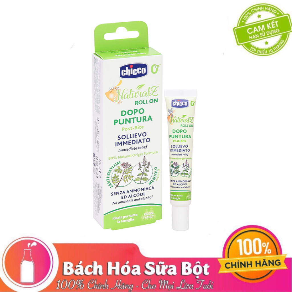 Lăn Bôi Vết Muỗi Đốt, Côn Trùng Cắn Chicco NaturalZ