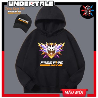 Áo Hoodie free fire rank thách đấu [ TẶNG KÈM 1 NÓN ] 2 màu đen và trắng