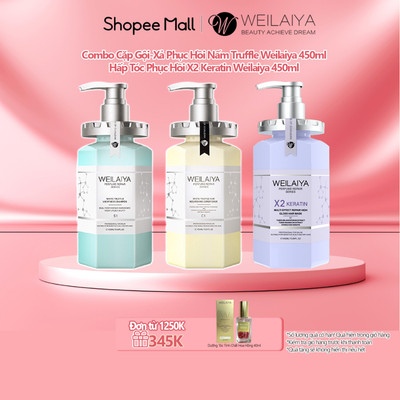 Combo Phục Hồi Tóc Toàn Diện - Dầu Hấp Tóc 450ml & Cặp Gội Xả Phục Hồi Nấm Truffle 450ml