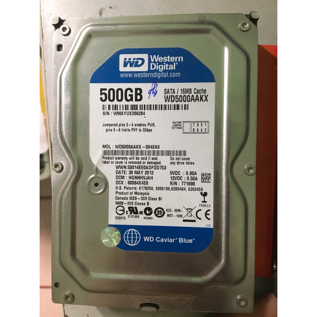 HDD ổ cứng PC 500G các loại - Tặng kèm cáp Sata
