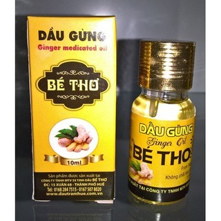TINH DẦU GỪNG HIỆU BÉ THƠ CHAI 35ml