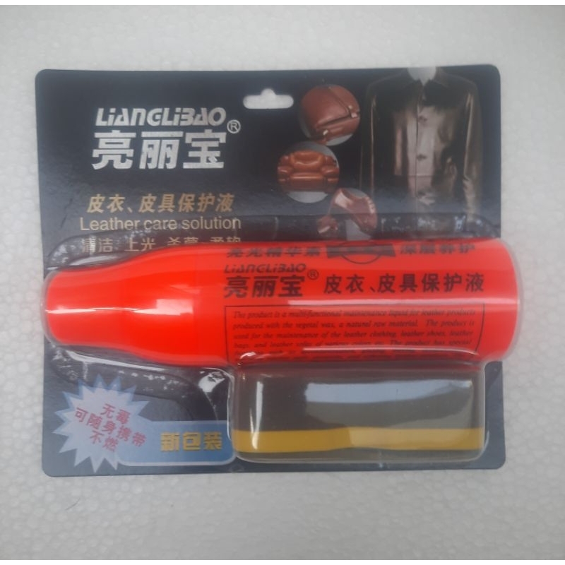 (bán sỉ) xi đánh bóng giầy dép da ,áo, túi da làm mới và bảo dưỡng vật dụng bằng da, chai 150ml dạng nước xịt dễ sử dụng