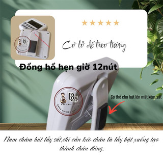 Đồng hồ hẹn giờ 12 nút,bấm giờ dễ sử dụng, độ chính xác cao