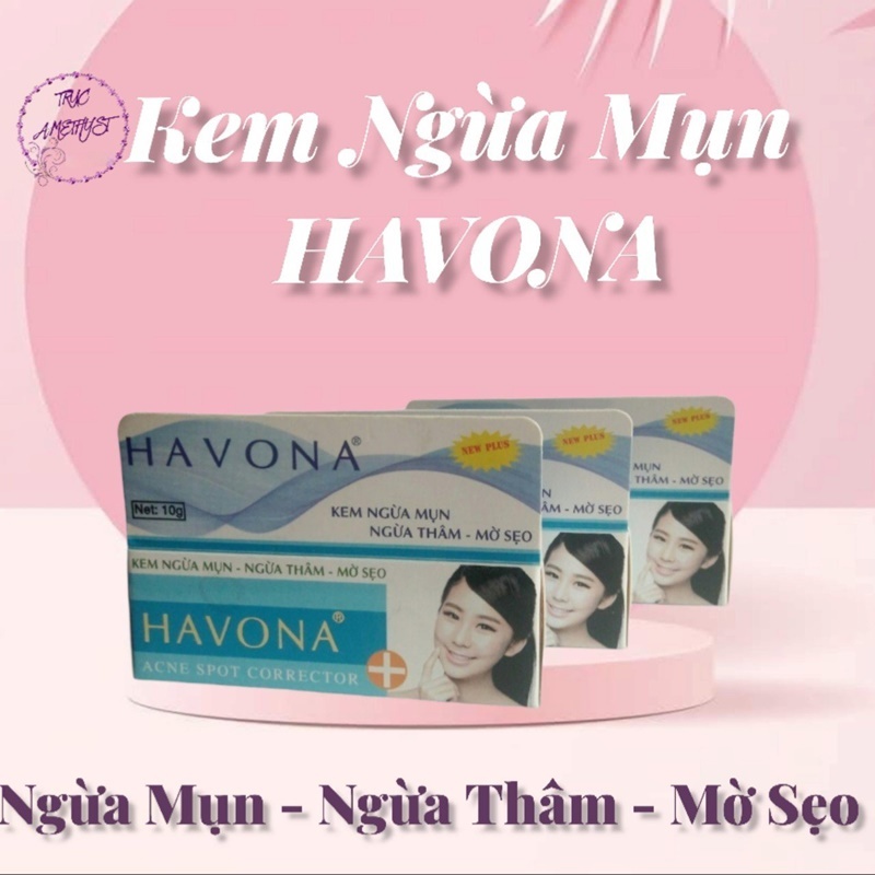 Kem mụn Havona ngừa thâm mụn dị ứng mờ sẹo