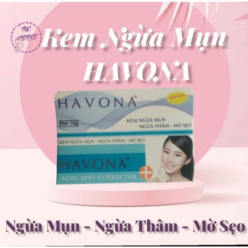 Kem mụn Havona ngừa thâm mụn dị ứng mờ sẹo
