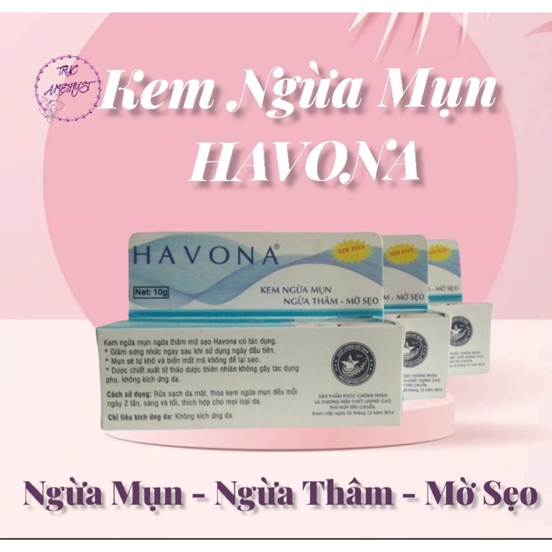 Kem mụn Havona ngừa thâm mụn dị ứng mờ sẹo