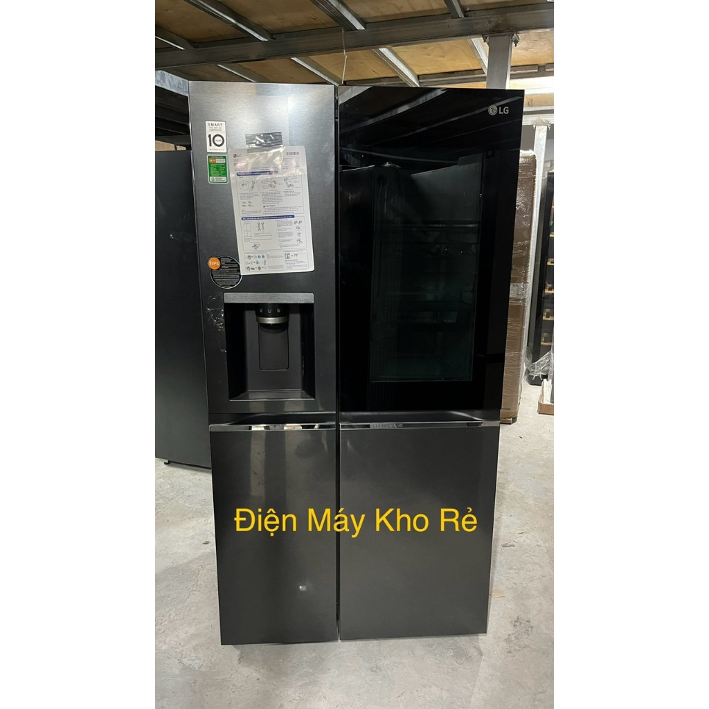 Tủ lạnh LG Inverter 635 lít Side By Side InstaView GR-G257BL 2023 - Điện Máy Kho Rẻ