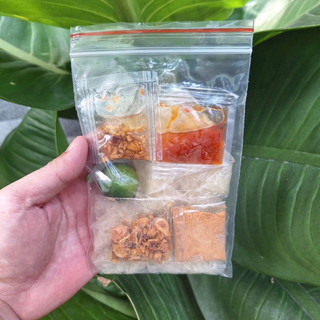  combo 5 Bánh Tráng Muối Nhuyễn Sate Tỏi - Dầu Tỏi Phi - Hành Phi 