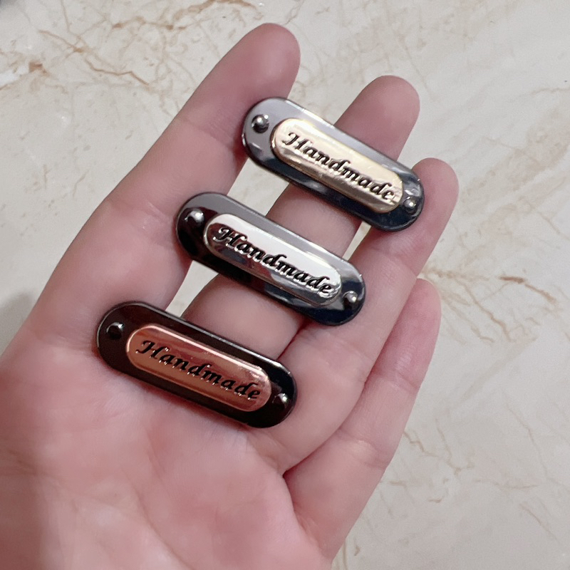 Tag handmade kim loại nhiều mẫu trang trí túi xách