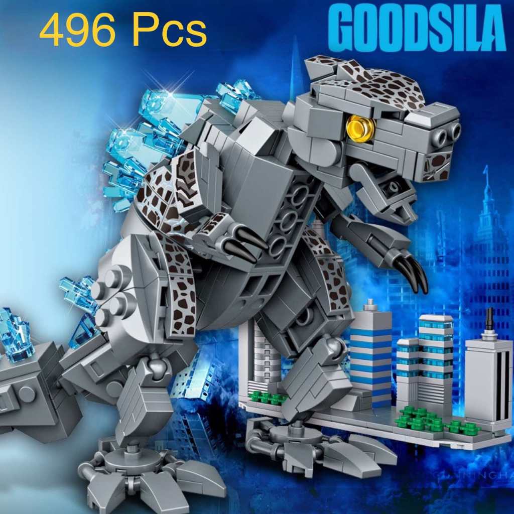Lắp ghép xếp hình Khủng Long GODZILLA với 496 chi tiết- Đồ chơi lắp ráp khủng long bạo chúa chiến đấ