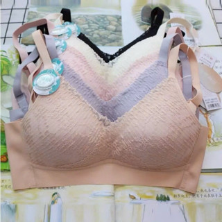 3152 áo lót ren mỏng ko  gọng ko đệm  dây bản su gen mỡ nách