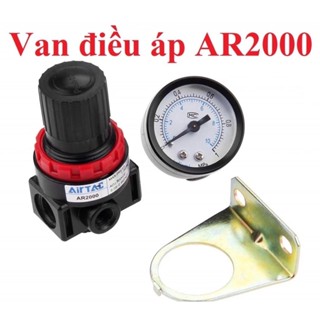 Bộ van điều chỉnh áp suất khí nén Airtac AR2000 ren 13mm