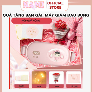 Set quà tặng bạn gái tinh tế, máy giảm đau bụng kinh nhanh chườm ấm, 3 chế độ( bảo hành 12 tháng)