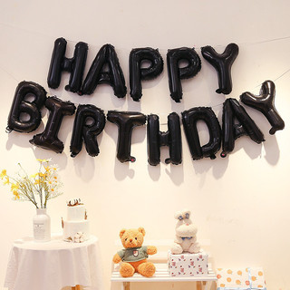 Bộ chữ HAPPY BIRTHDAY trơn trang trí sinh nhật