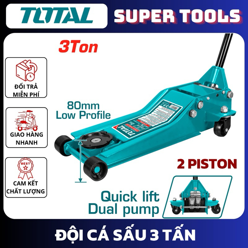 Đội cá sấu 3 tấn (nâng nhanh) TOTAL THT10834