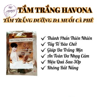 Combo 10 gói tắm trắng da Havona muối cà phê