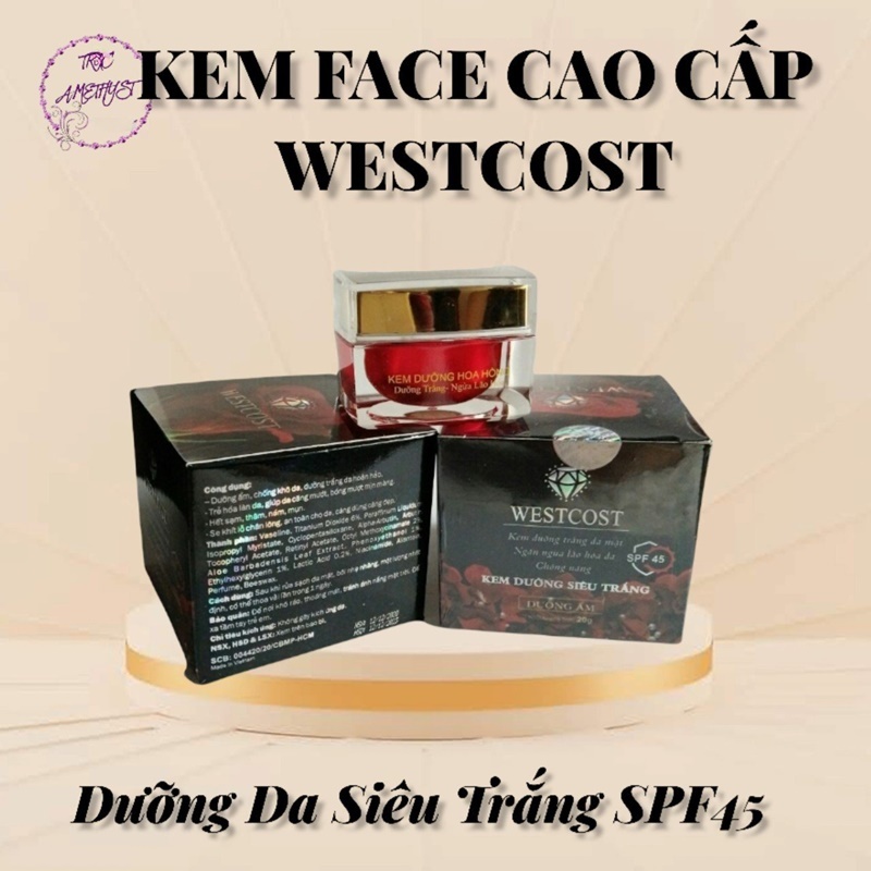Kem dưỡng da Westcost siêu trắng Spf45