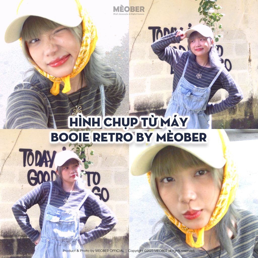 Máy ảnh kĩ thuật số digital Booi.e Retro Y2K Camera - quay, chụp 50MP, siêu gọn by MèoBer | BigBuy360 - bigbuy360.vn