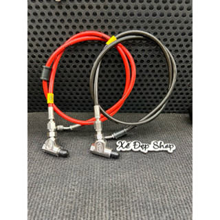  dây dầu hel inox đầu adapter - gắn được heo nissin hoặc heo rin - phụ kiện thay thế dây dầu 