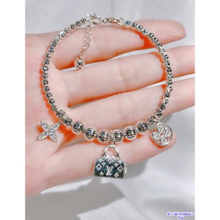 ❤️SẴN❤️  Vòng tay lắc tay bi phay bạc xi bạch kim siêu sáng cz thuỵ sĩ