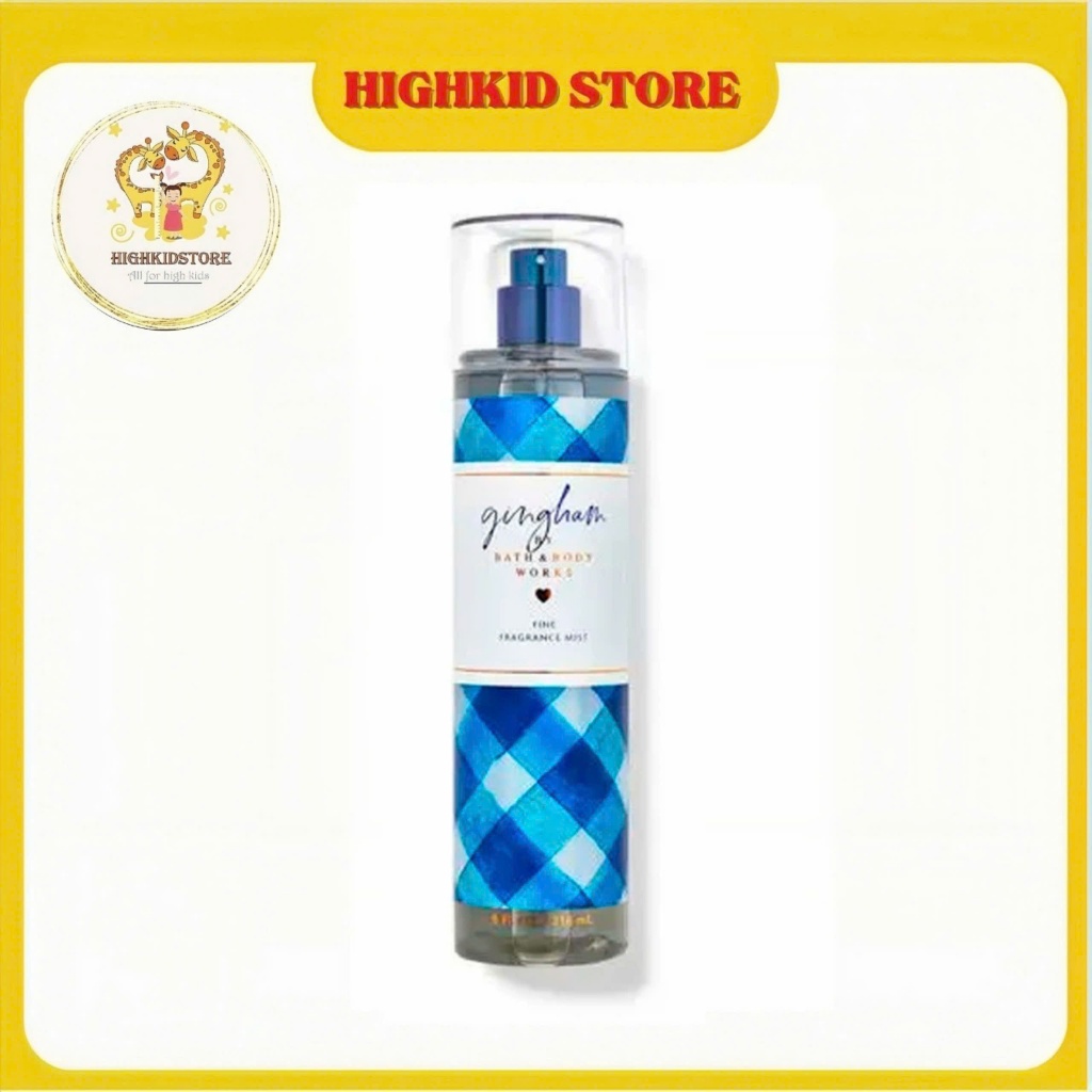 Xịt thơm Body Mist Gingham Bbw 236ml