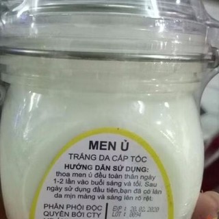 Men ủ trắng da cấp tốc