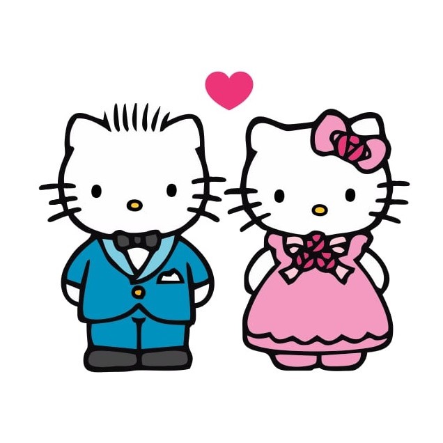 🌻DECAL CẶP KITTY & DANIEL🎀 KITTY HOUSE