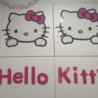 🌻 DECAL DÁN TƯỜNG ĐẦU MÈO KITTY 🎀 KITTY HOUSE