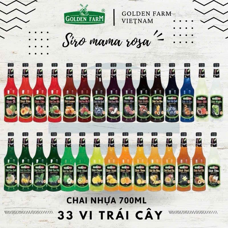 Siro syrup Mama Rosa 700ml đủ vị