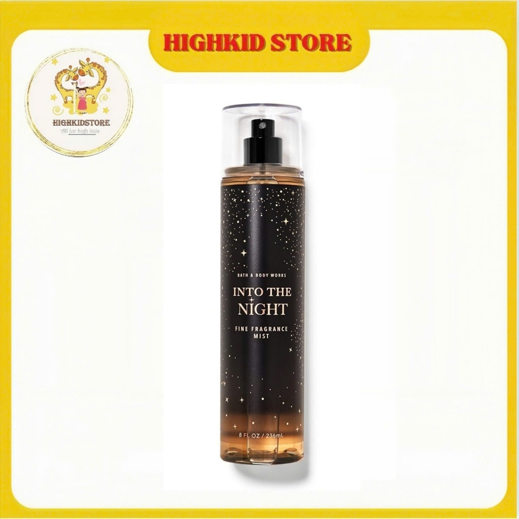 Xịt thơm Body mist Into The Night Bbw 236ml
