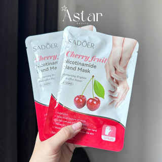  Mặt Nạ Tay Tẩy Tế Bào Chết SADOER Cherry Niacinamide Dưỡng Ẩm Trẻ Hóa Làn Da 