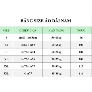 Áo Dài Cách Tân Nam Khóa Sau Lưng Viền Cúc Vải N01