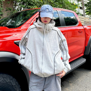 Tarbo.Club - Hoodie Zip Thêu -  Áo Khoác Nỉ Khoá Kéo Cổ Cao  Form Boxy Thời Trang Nam Nữ Unisex