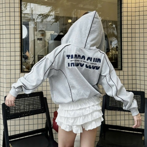 Tarbo.Club - Hoodie Zip Thêu -  Áo Khoác Nỉ Khoá Kéo Cổ Cao  Form Boxy Thời Trang Nam Nữ Unisex | BigBuy360 - bigbuy360.vn