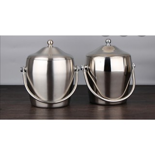 XÔ NÚM INOX ĐỰNG ĐÁ 2 LỚP GIỮ NHIỆT (Ảnh thật shop tự chụp)