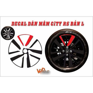 Decal Dán mâm City(5bánh)