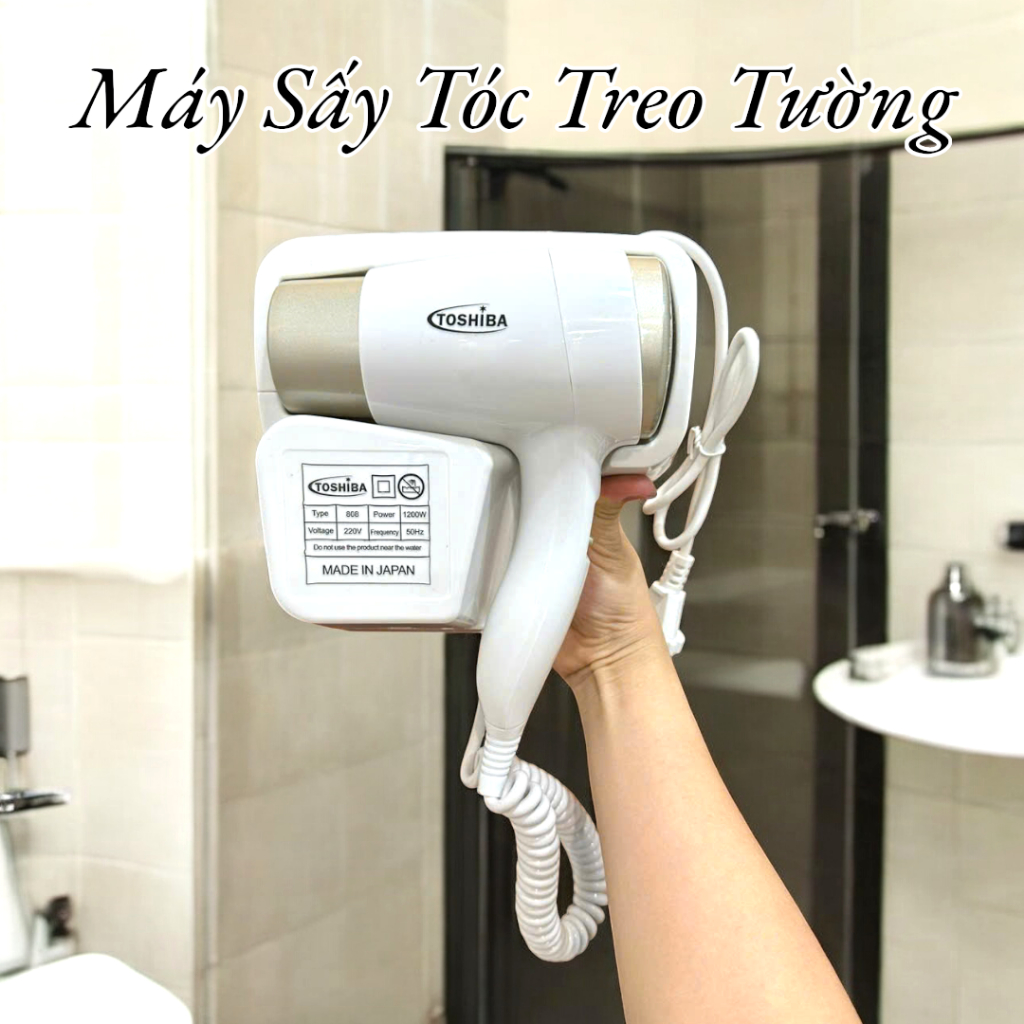 Máy sấy tóc treo tường Thương Hiệu Toshiba Nhật Bản cao cấp
