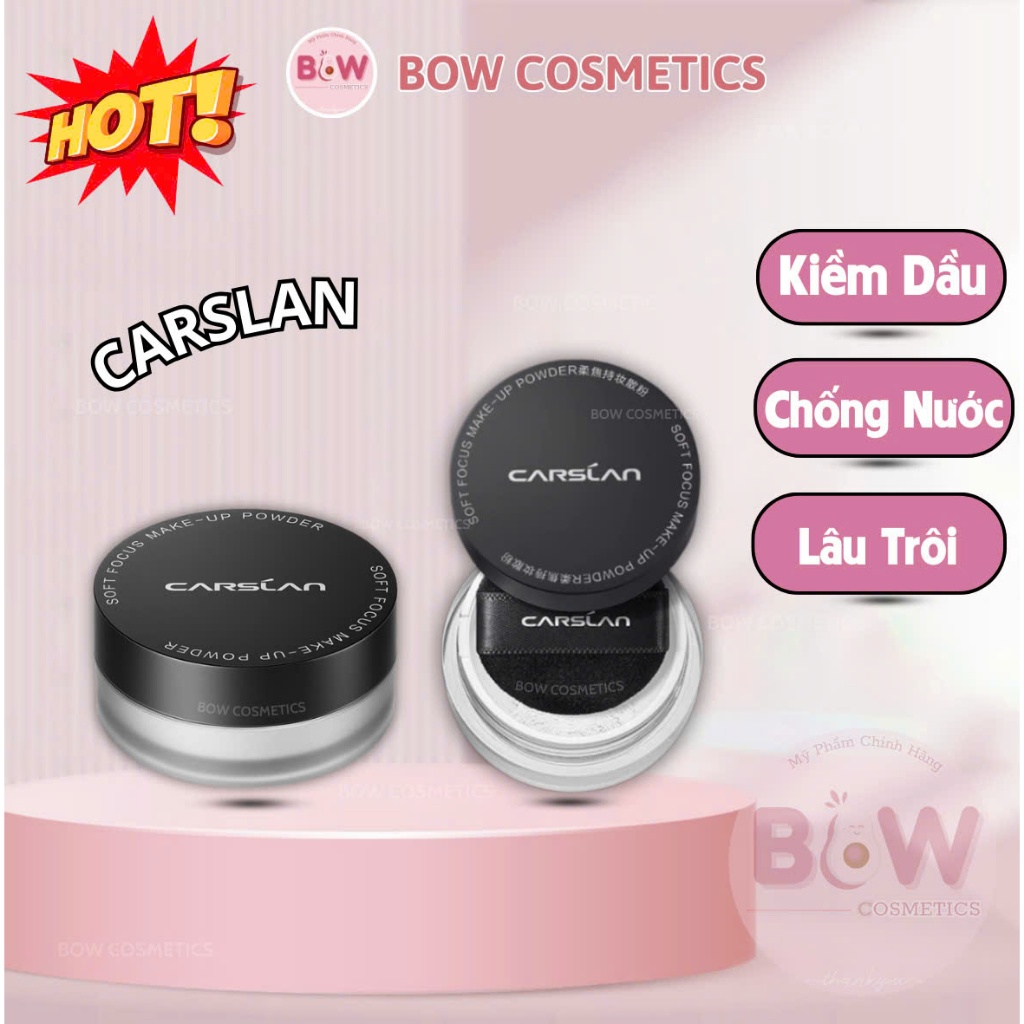 [Hỏa Tốc] Phấn Phủ Kiềm Dầu CARSLAN Lâu Trôi Chống Nước Dạng Bột Che Phủ Tự Nhiên Carslan Mini 1g